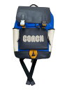 【中古】COACH◆リュック/レザー/マルチカラー/無地/C9959【バッグ】