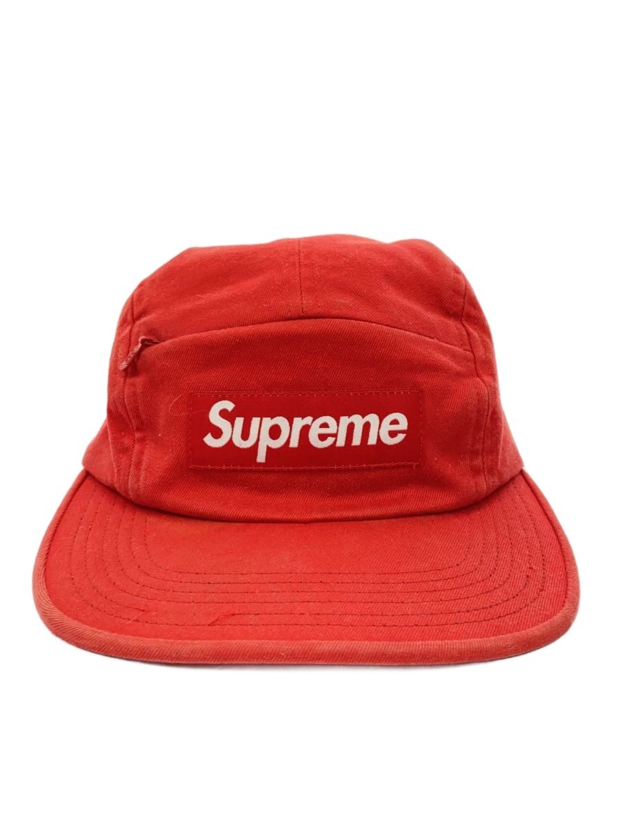 Supreme◆キャップ/--/コットン/RED/メンズ/CAMP CAP