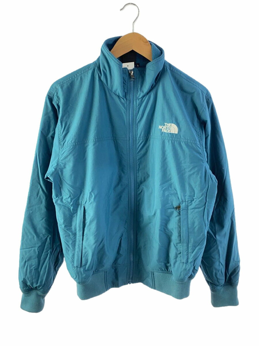 【中古】THE NORTH FACE◆CAMP NOMAD JACKET_キャンプノマドジャケット/L/ナイロン/ブルー/NP71932【メンズウェア】