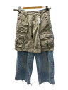 【中古】BALENCIAGA◆21AW/Hybrid Cargo loose-fit trousers Pants/29/無地/6628【メンズウェア】