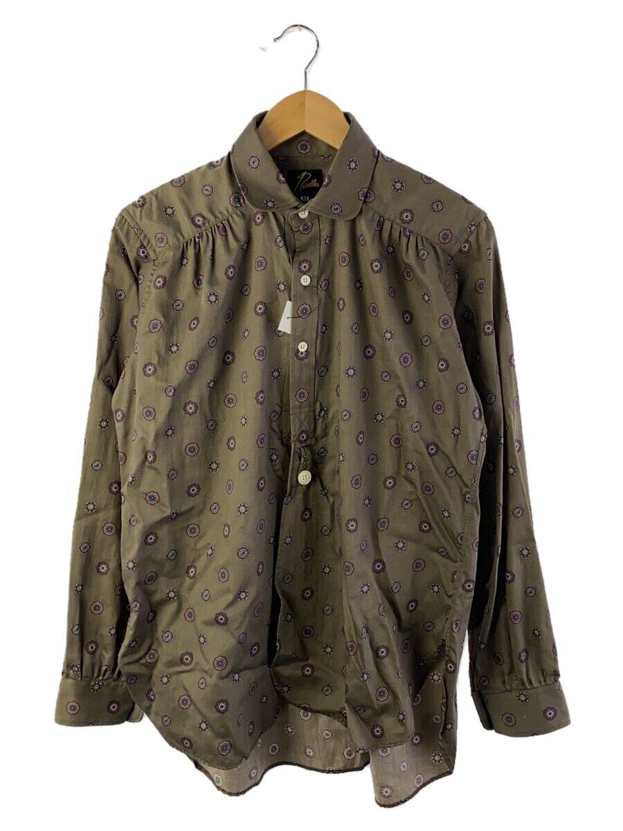 【中古】Needles◆長袖シャツ/XS/コットン/KHK/ペーズリー/J0196【メンズウェア】