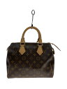 【中古】LOUIS VUITTON◆2)スピーディ25_モノグラム・キャンバス_BRW/PVC/BRW【バッグ】