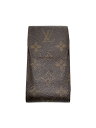 【中古】LOUIS VUITTON◆エテュイ・シガレット_モノグラム・キャンバス_BRW/--/BRW/総柄/メンズ【服飾雑貨他】