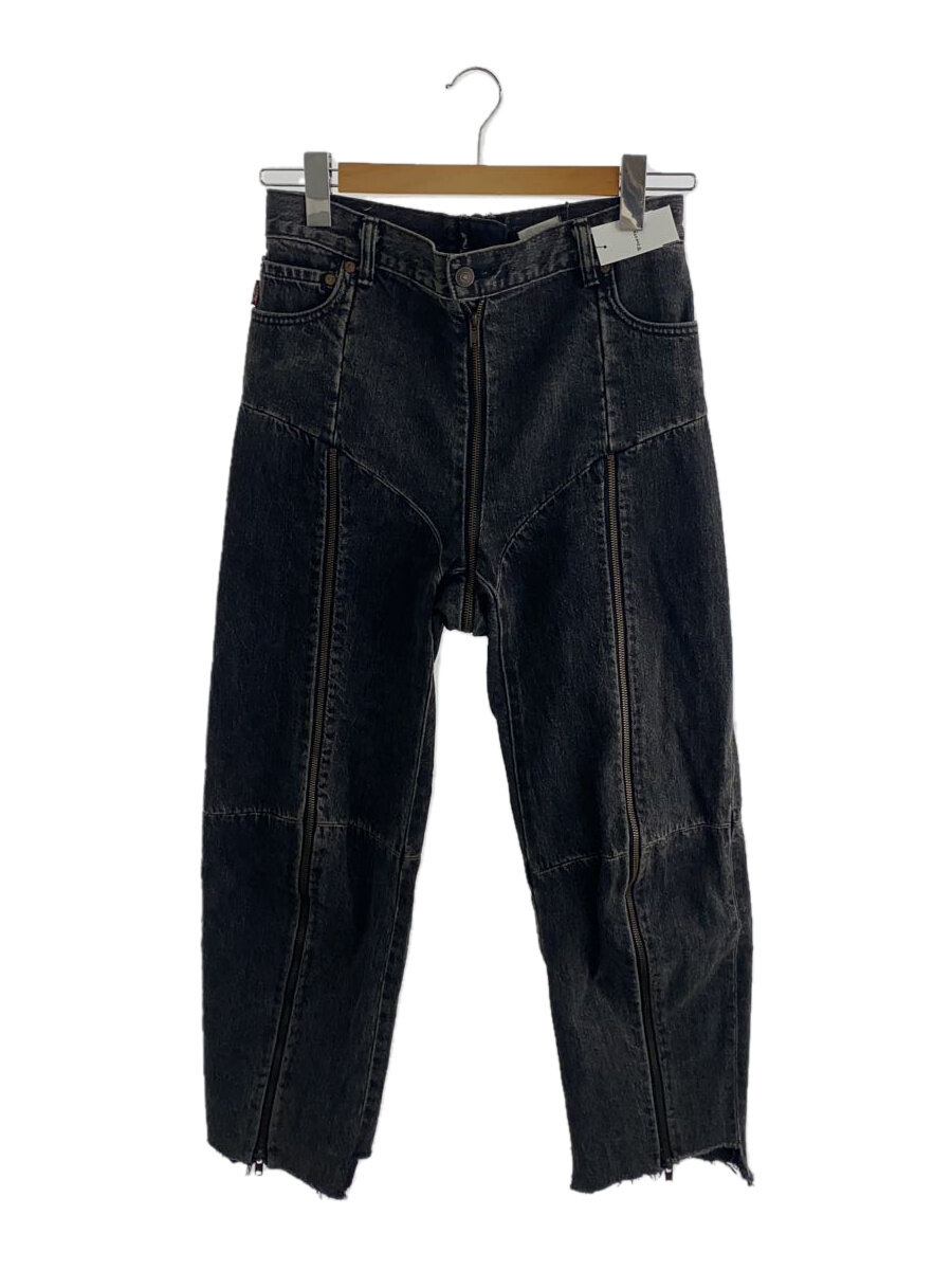 【中古】VETEMENTS◆×Levi’s/Zip Detailed Highrise Jeans//S/コットン/BLK/WSS17LE【メンズウェア】