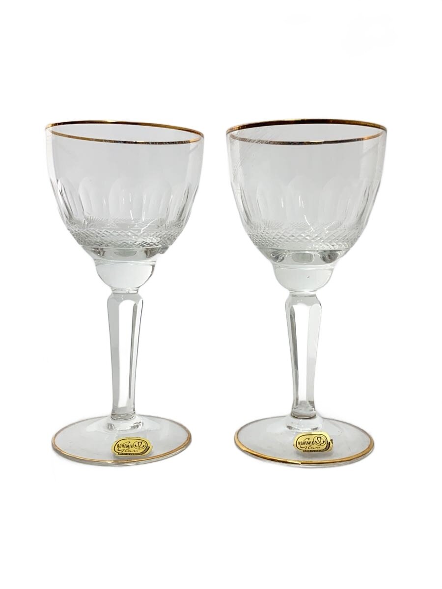 【中古】BOHEMIA GLASS◆グラス/2点セット/CLR【キッチン用品】