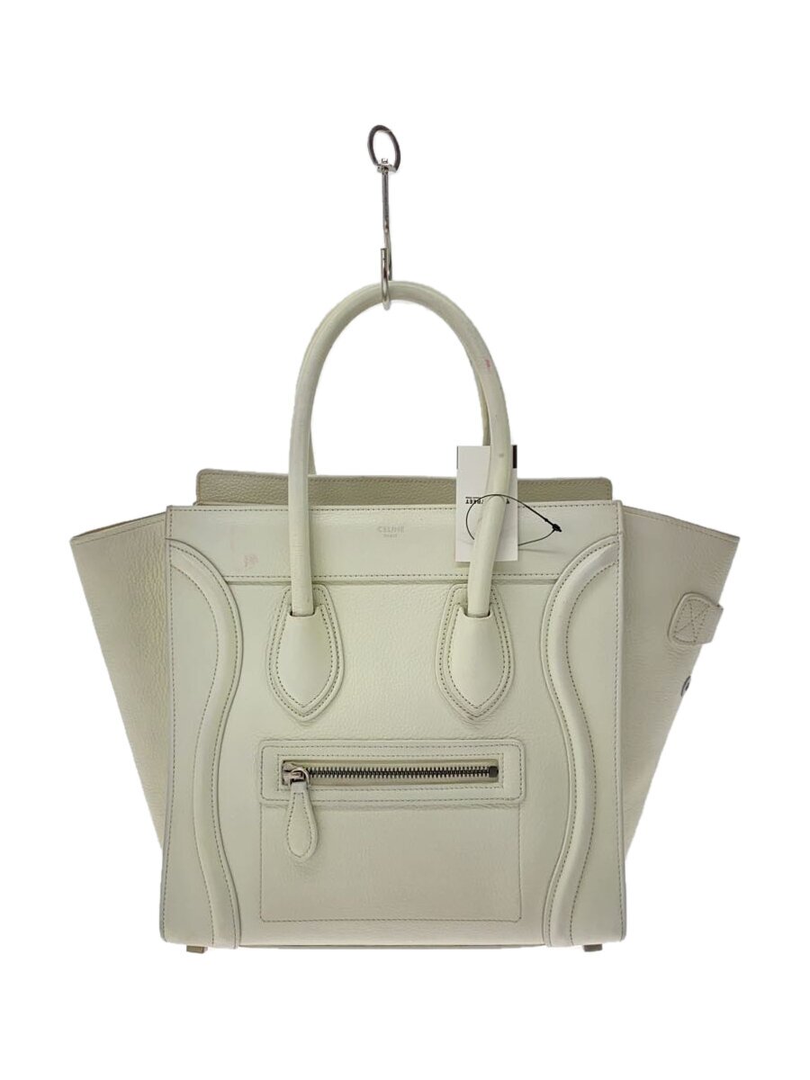 CELINE - 【中古】CELINE◆ハンドバッグ/--/WHT/リカラ-【バッグ】