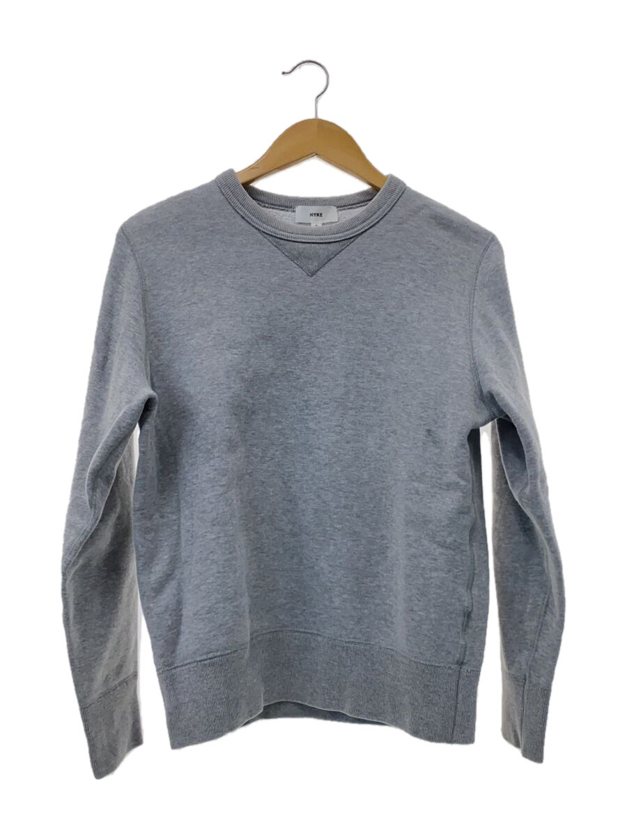 【中古】HYKE◆スウェット/2/--/GRY/無地【レディースウェア】