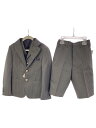【中古】ワンダーファクトリー/セットアップ/120cm/ポリエステル/GRY/ストライプ【キッズ】
