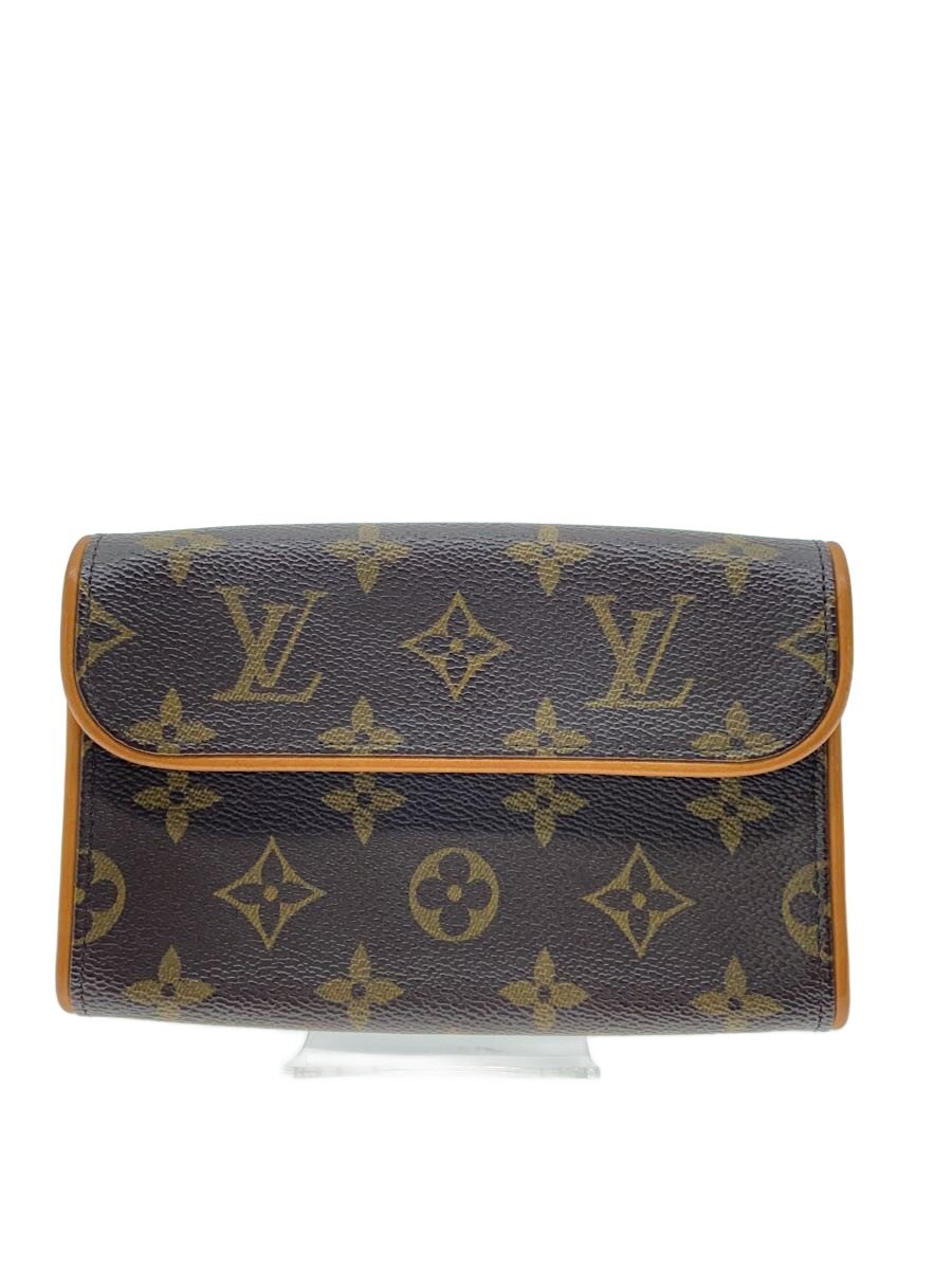 【中古】LOUIS VUITTON◆ポシェット・フロランティーヌ_モノグラム・キャンバス/PVC/BRW【バッグ】