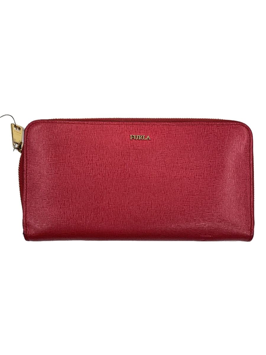 【中古】FURLA◆長財布/--/RED/レディース【服飾雑貨他】