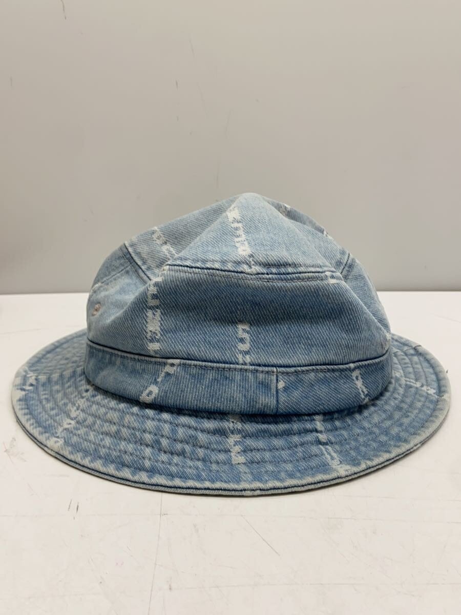 【中古】Supreme◆LOGO STRIPE JACQUARD DENIM CRUSHER/バケットハット/コットン/BLU/メンズ【服飾雑貨他】 jumblestore-37693567 2nd STREET 楽天市場店 サンプル画像3