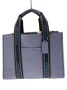 【中古】COACH◆トートバッグ/レザー/BLU/CM067【バッグ】