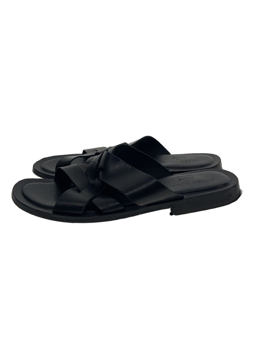 【中古】CORSOROMA9◆サンダル/42/BLK/レザー/? NULL ?【シューズ】