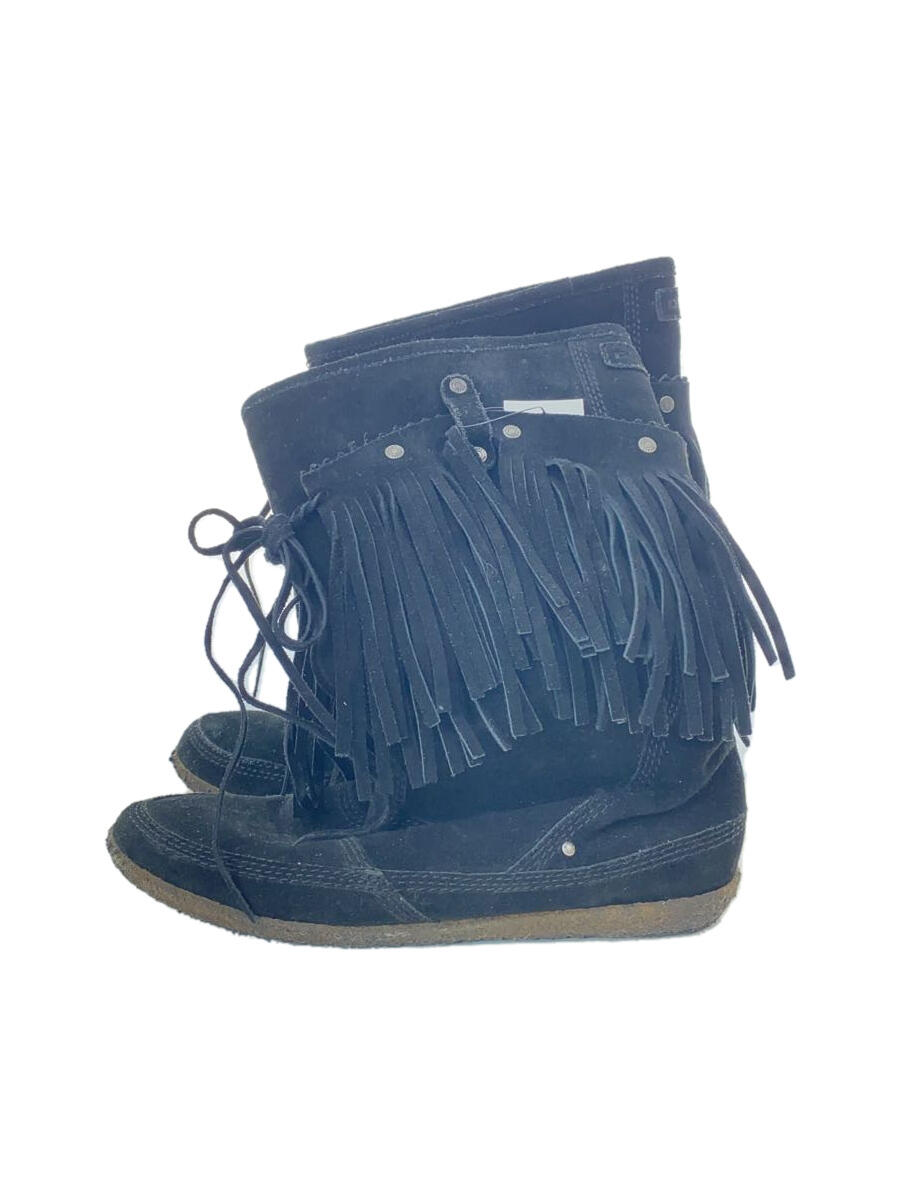 【中古】DIESEL◆ウェスタンブーツ/25.5cm/BLK/スウェード/f9-05-sp【シューズ】