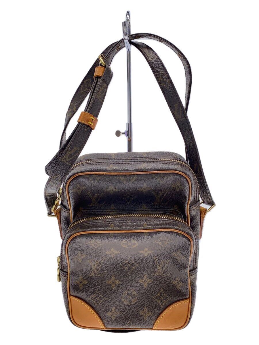 【中古】LOUIS VUITTON◆アマゾン_モノグラム・キャンバス/PVC/BRW【バッグ】