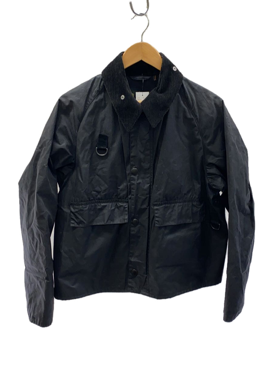 【中古】Barbour◆SPEY/オイルドジャケット/M/コットン/BLK/無地/1901197【メンズウェア】