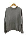 【中古】DRIES VAN NOTEN◆スウェット/XL/コットン/GRY/無地/15-1【メンズウェア】