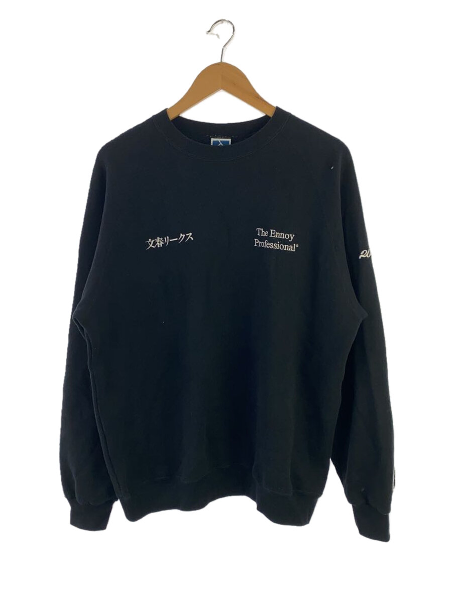 【中古】the ennoy professional◆スウェット/L/コットン/BLK/SS21BRENCTOBNTL【メンズウェア】