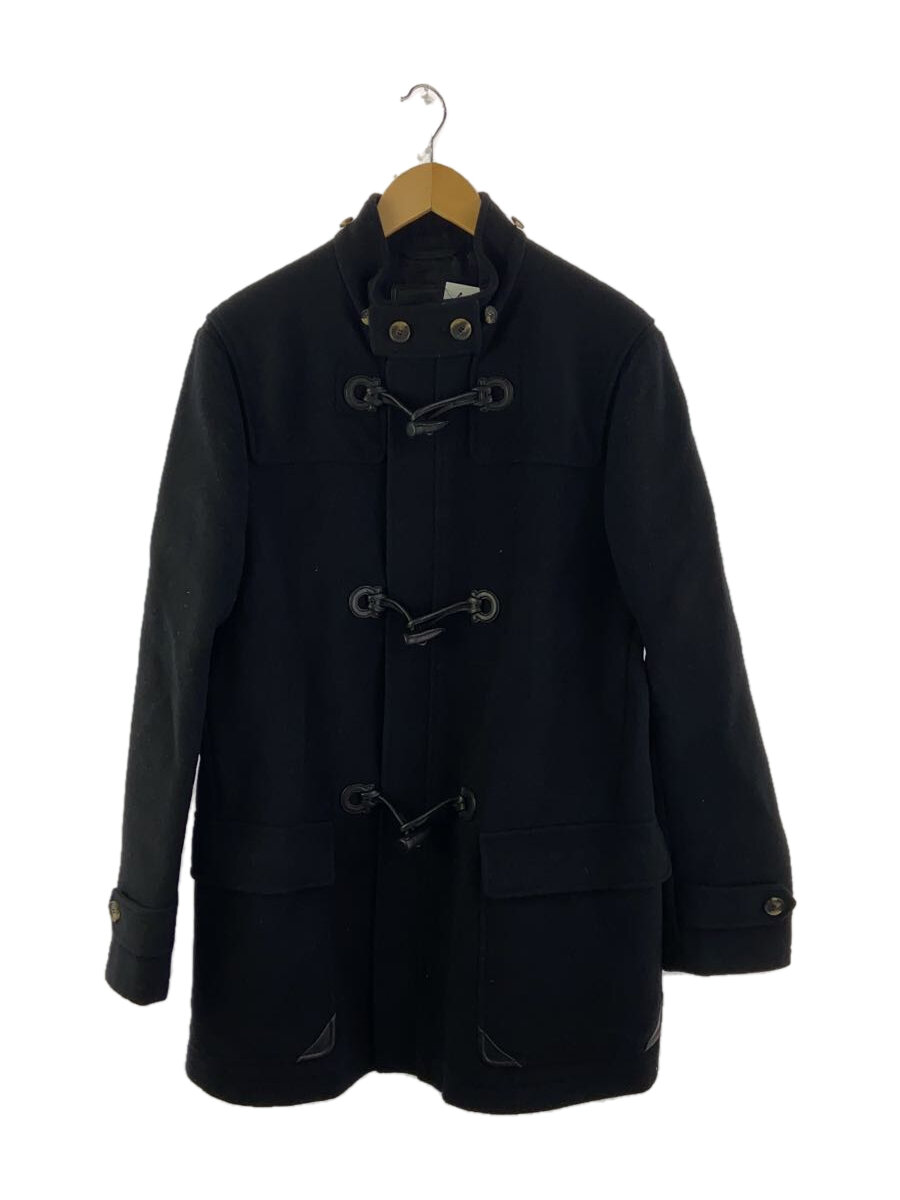 【中古】Salvatore Ferragamo◆コート/50/レーヨン/BLK/無地【メンズウェア】