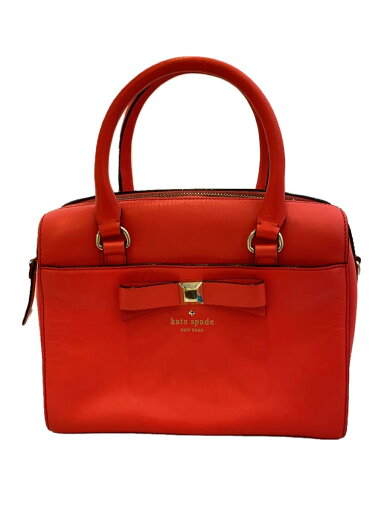 【中古】kate spade new york◆ショルダーバッグ/レザー/RED【バッグ】 【中古】kate spade new york◆ショルダーバッグ/レザー/RED【バッグ】