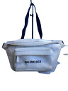 【中古】BALENCIAGA◆ウエストバッグ/キャンバス/WHT/552375・9120・V・568008【バッグ】