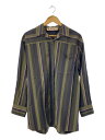 【中古】MARNI◆長袖シャツ/38/コットン/マルチカラー/ストライプ/CAMA0272O0/カーキ/ポケット【メンズウェア】
