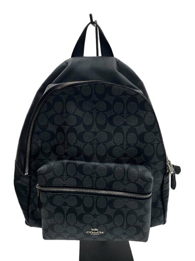 【中古】COACH◆リュック/--/BLK/総柄/F58314【バッグ】 【中古】COACH◆リュック/--/BLK/総柄/F58314【バッグ】