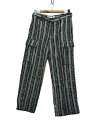 【中古】EURA/シャネルツイードカーゴパンツ/2/ポリエステル/WHT/総柄/E21AWAM01//【メンズウェア】