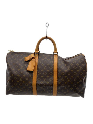 【中古】LOUIS VUITTON◆キーポル55_モノグラム・キャンバス_BRW/PVC/BRW【バッグ】 【中古】LOUIS VUITTON◆キーポル55_モノグラム・キャンバス_BRW/PVC/BRW【バッグ】
