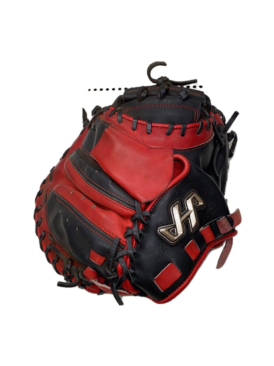 【中古】HATAKEYAMA◆キャッチャーミット/右利き用/RED/pro-M08【スポーツ】