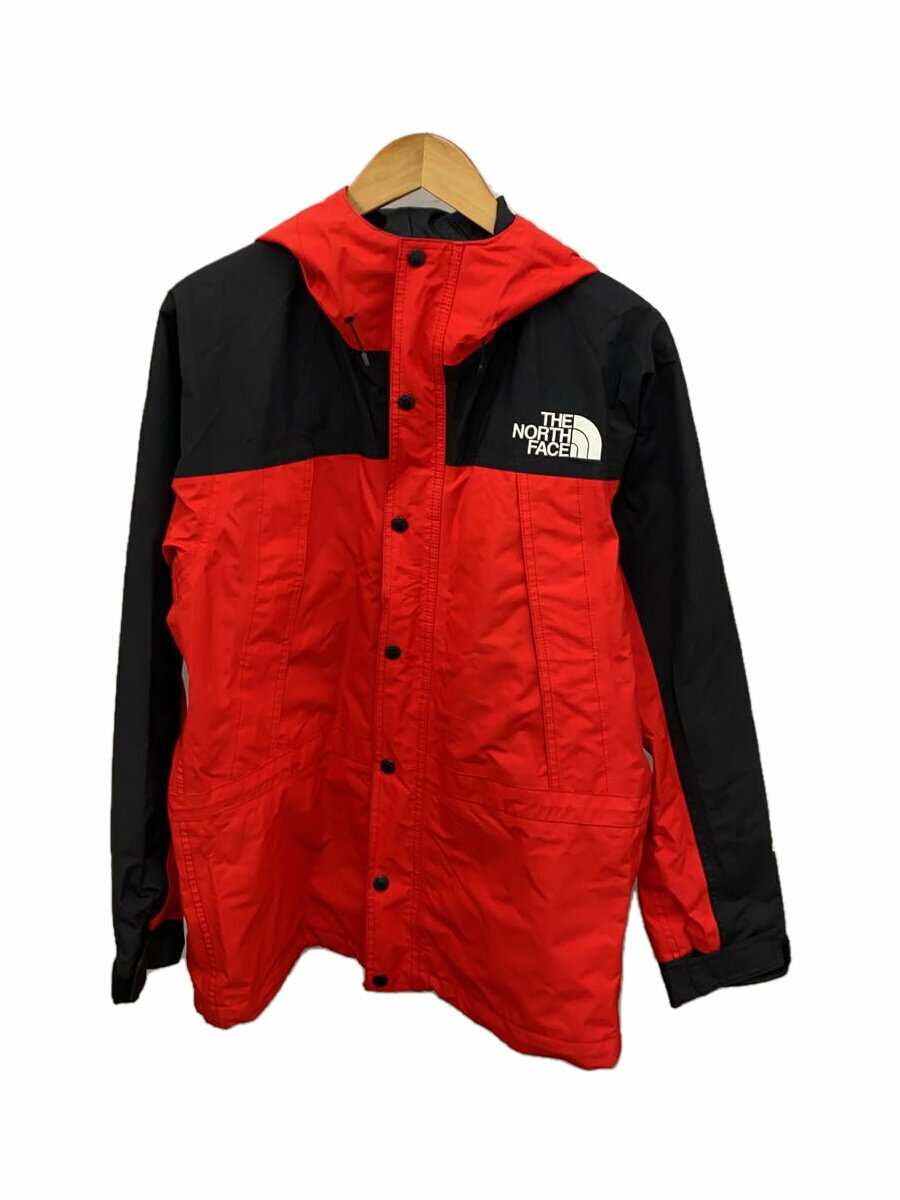 【中古】THE NORTH FACE◆MOUNTAIN LIGHT JACKET_マウンテンライトジャケット/M/ナイロン/RED【メンズウェア】