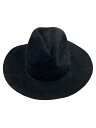 【中古】WACKO MARIA◆ハット/--/ウール/BLK/メンズ【服飾雑貨他】