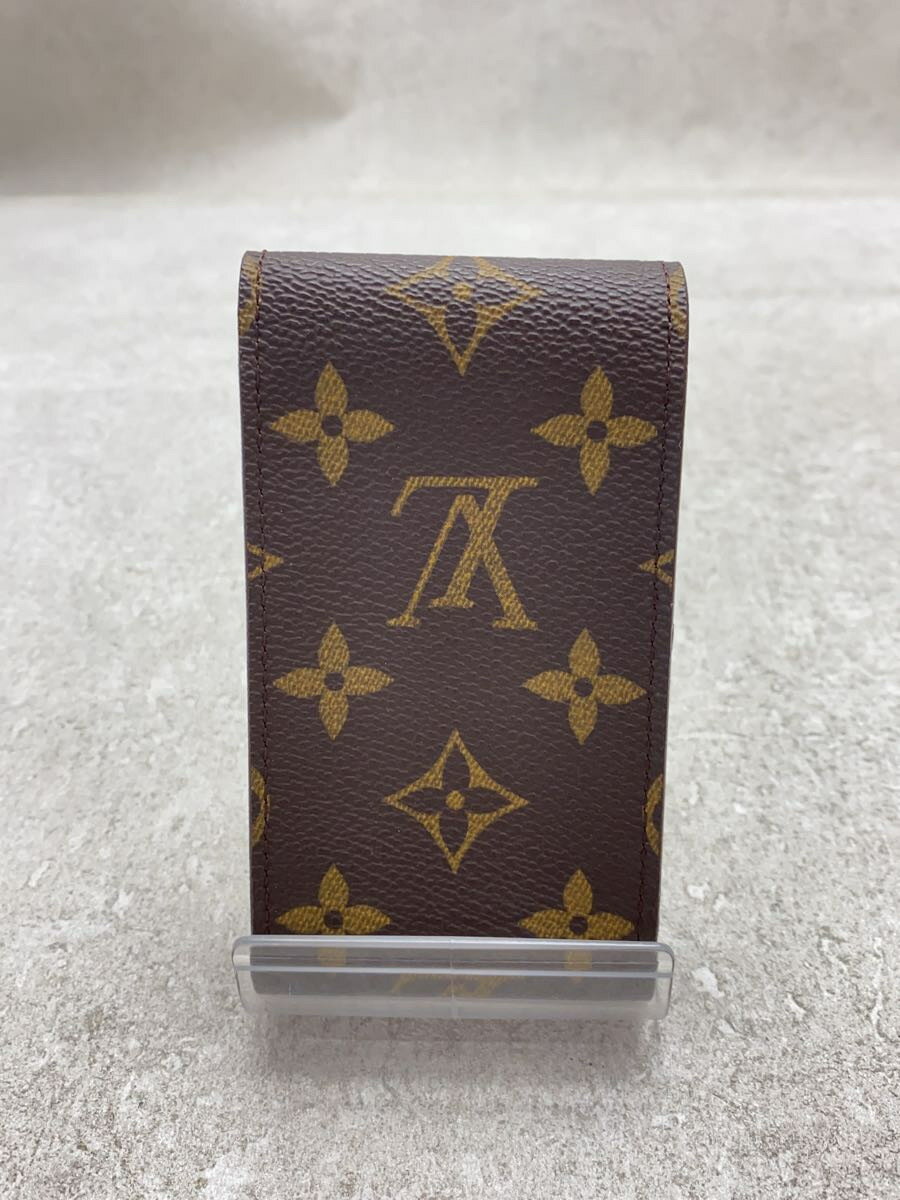 【中古】LOUIS VUITTON◆エテュイ・シガレット_モノグラム_BRW/レザー/BRW/総柄/レディース【服飾雑貨他】 2