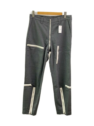 【中古】VAINL ARCHIVE◆リップストップジップデザインパンツ/ボトム/M/ウール/GRY/2217019【メンズウェア】 【中古】VAINL ARCHIVE◆リップストップジップデザインパンツ/ボトム/M/ウール/GRY/2217019【メンズウェア】