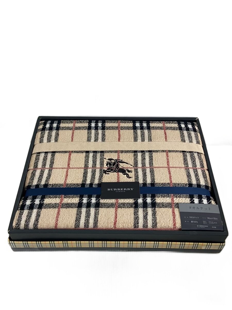 【中古】BURBERRY◆寝具/BB1040/タオルケット【インテリア小物・日用雑貨】