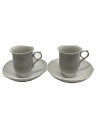 【中古】Meissen◆波の戯れ/カップ&ソーサー/4点セット/WHT【キッチン用品】