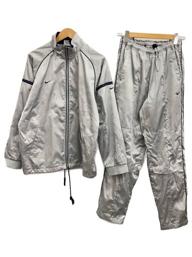 【中古】NIKE◆セットアップ/M/ポリエステル/SLV//【メンズウェア】 【中古】NIKE◆セットアップ/M/ポリエステル/SLV//【メンズウェア】