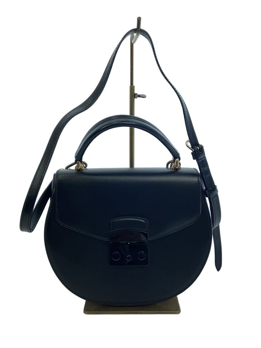 Furla - 【中古】FURLA◆メトロポリス/2WAY/ショルダーバッグ/BLK/無地/286124【バッグ】