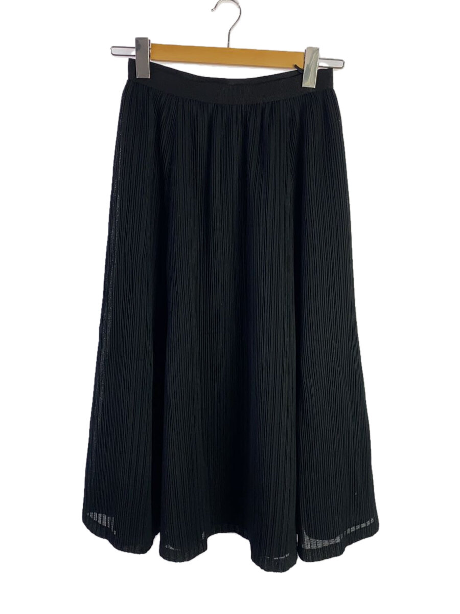 【中古】MACKINTOSH LONDON◆プリーツブルーゼ ロングスカート/38/ポリエステル/BLK/G5S05-139-09【レディースウェア】