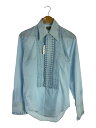 【中古】70s/フリルシャツ/長袖シャツ/--/--/BLU【メンズウェア】(4)