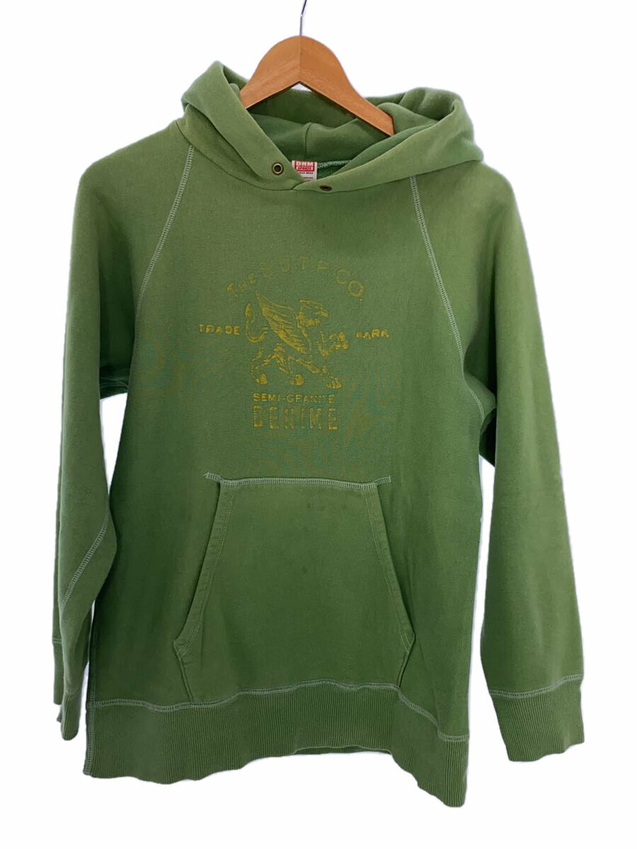 【中古】DNM SPORTS/パーカー/フーディー/裏起毛/グリーン/S【メンズウェア】