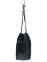 【中古】PORTER◆巾着/ポーチ/レザー/BLK【バッグ】