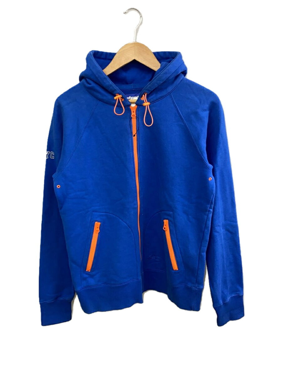 【中古】Lafayette(LFYT)◆ジップパーカー/M/コットン/BLU/無地/LFT10AW17【メンズウェア】