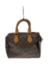 【中古】LOUIS VUITTON◆1)スピーディ25_モノグラム・キャンバス_BRW/PVC/BRW【バッグ】