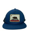 【中古】STANDARD CALIFORNIA◆メッシュキャップ/--/コットン/BLU/無地/メンズ【服飾雑貨他】