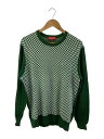 【中古】Supreme◆13SS/Checkered Sweater/ニット・セーター(薄手)/L/コットン/GRN【メンズウェア】(4)
