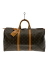 【中古】LOUIS VUITTON◆キーポル50_モノグラム・キャンバス_BRW/PVC/BRW【バッグ】
