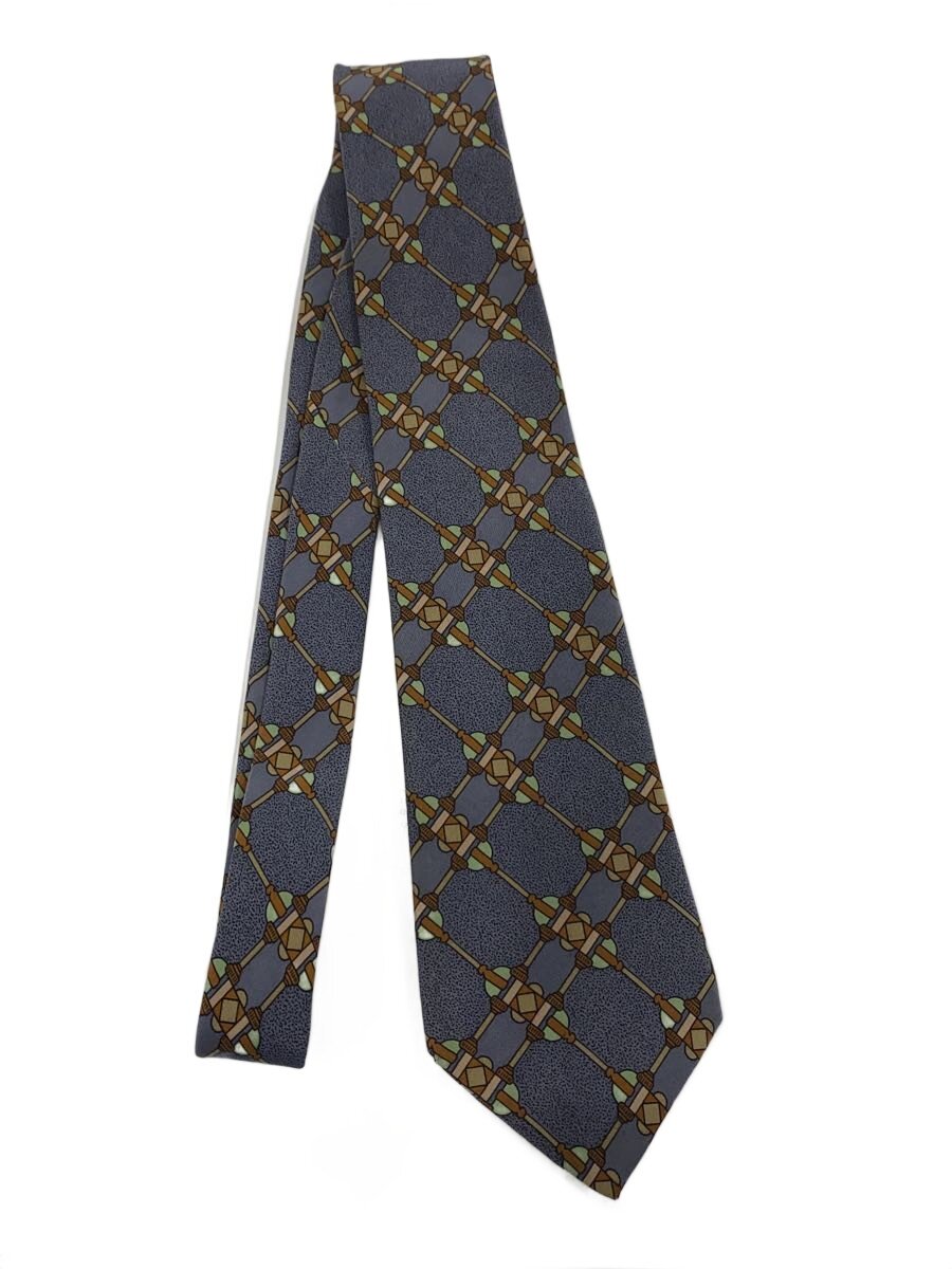 【中古】Christian Dior◆ネクタイ/シルク/BLU/メンズ【服飾雑貨他】