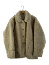 【中古】MANOF◆ボアブルゾン/S/ポリエステル/BEG/83104-0542【レディースウェア】(4)