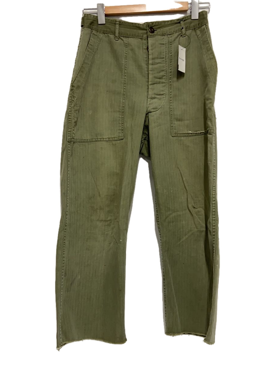 【中古】US.ARMY◆40s/M-47/HBT/ベイカーパンツ/ボトム/--/--/KHK【メンズウェア】